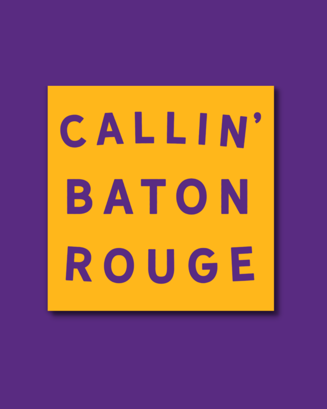 Unique Louisiana Gifts, Louisiana Sticker, Baton Rouge, New Orleans, Lafayette, Sweet Baton Rouge, Stickers, Baton Rouge Pride Sticker Near me, Louisiana themed sticker, Louisiana themed sticker near me