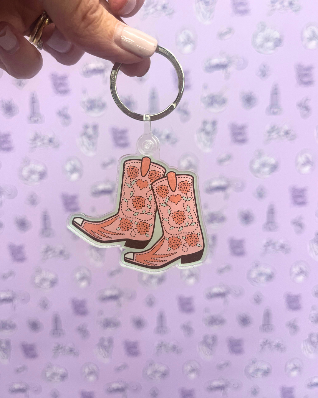 Unique Louisiana Gifts, Louisiana Keychain, Baton Rouge, New Orleans, Lafayette, Sweet Baton Rouge, Keychains, Keychains Near Me, Local themed Keychains, Louisiana themed Keychains,  Louisiana themed Keychains Near Me, Cowgirl boots Keychain