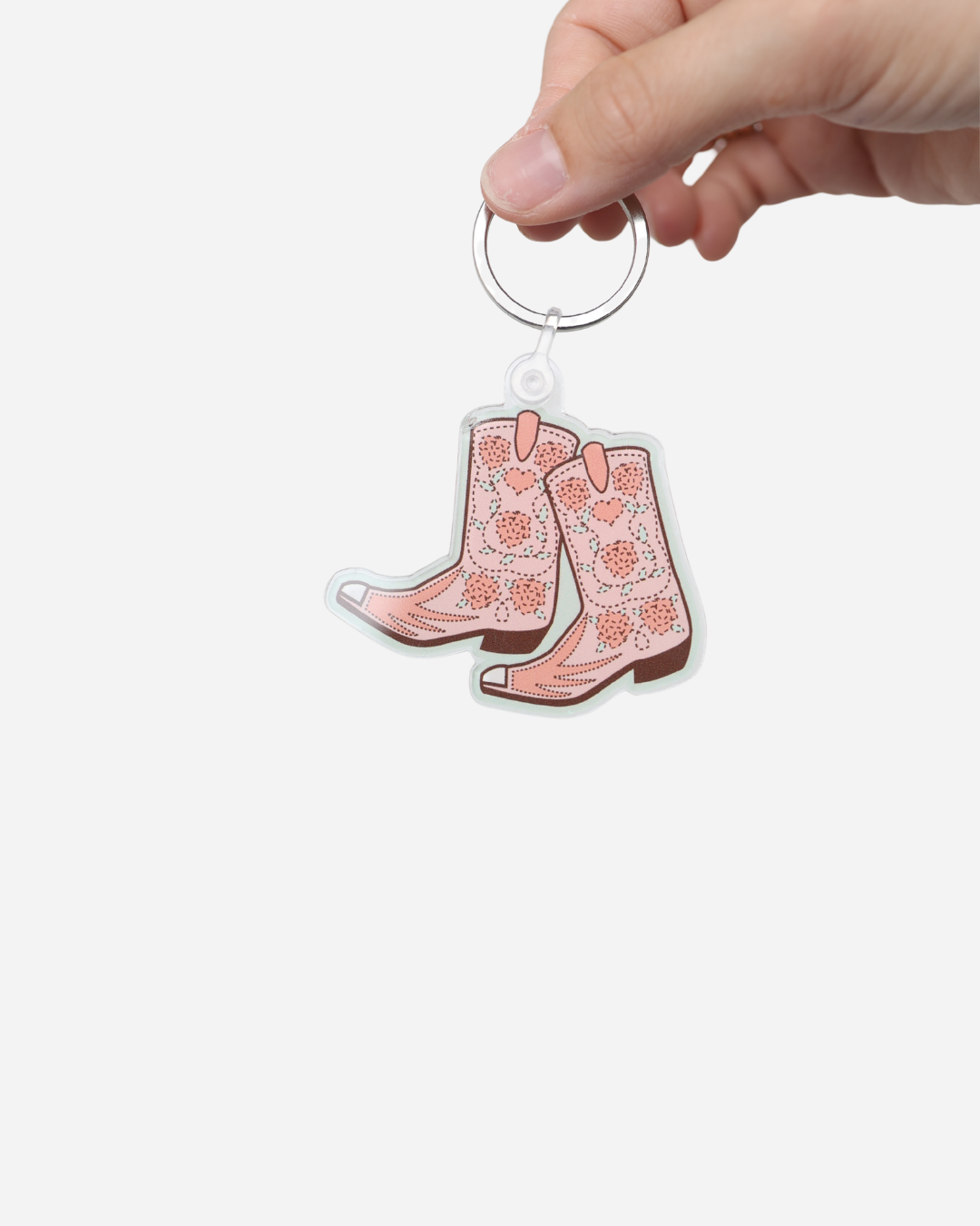 Cowgirl Boots Keychain