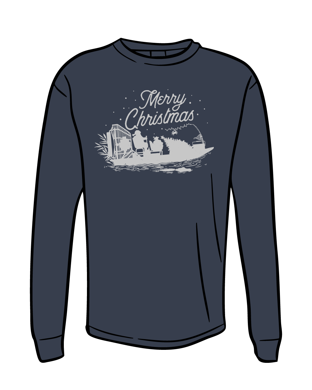 Airboat Christmas Long Sleeve