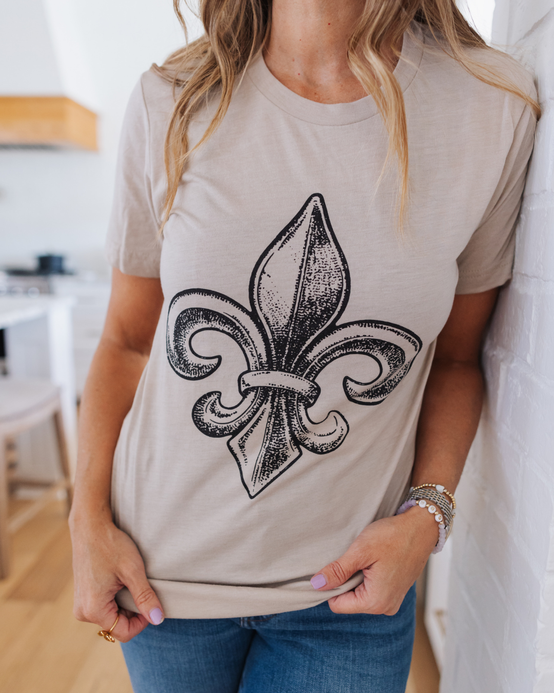 Sweet Baton Rouge, Baton Rouge T-Shirt, Sweet Baton Rouge T-Shirt, Louisiana Apparel, New Orleans, Lafayette, Louisiana, Fleur De Lis T-Shirt, Fleur De Lis shirt, Louisiana symbol T-shirt, Local T-Shirts, Local T-Shirts Near Me, Fleur De Lis shirt Near Me, Neutral color shirt