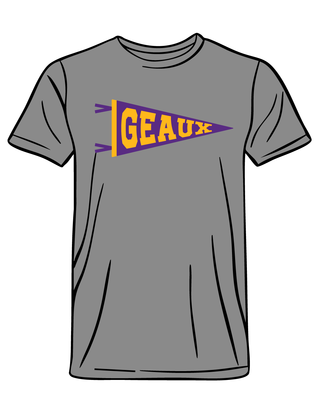Geaux Pennant T-Shirt