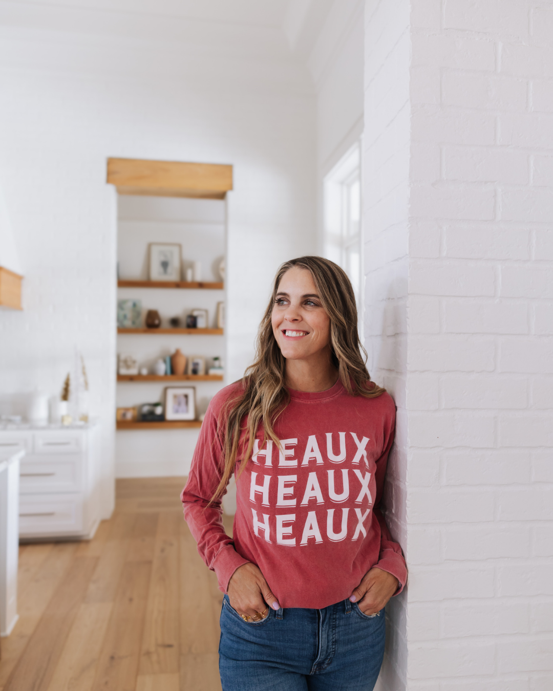Christmas T-Shirt, Cajun Christmas, Heaux T-Shirt, Red T-Shirt, Long Sleeve T-Shirt