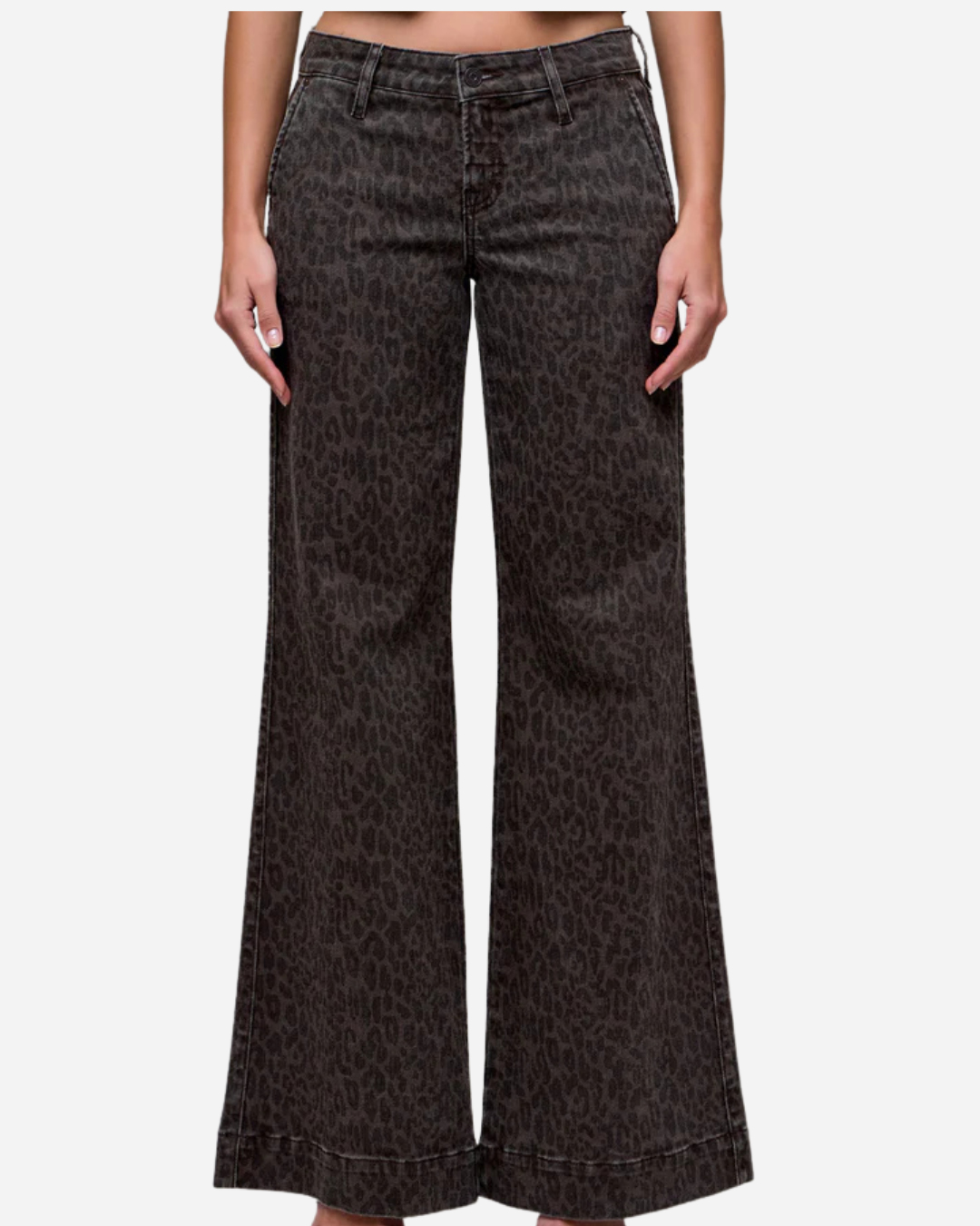 Hidden Brown Cheetah Trouser