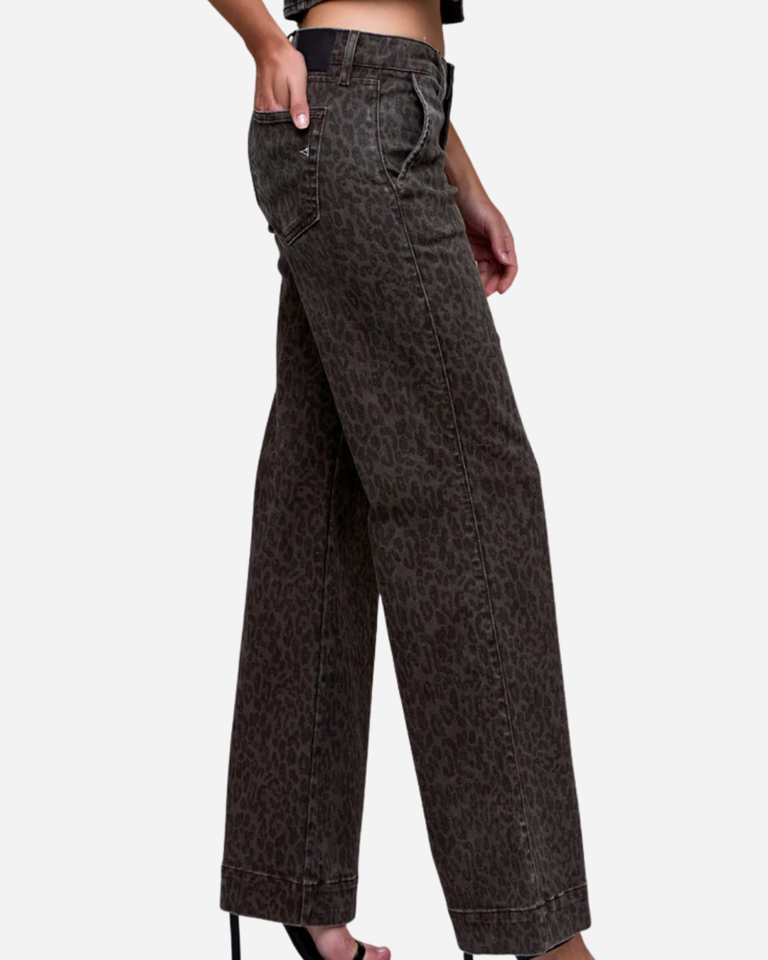 Hidden Brown Cheetah Trouser