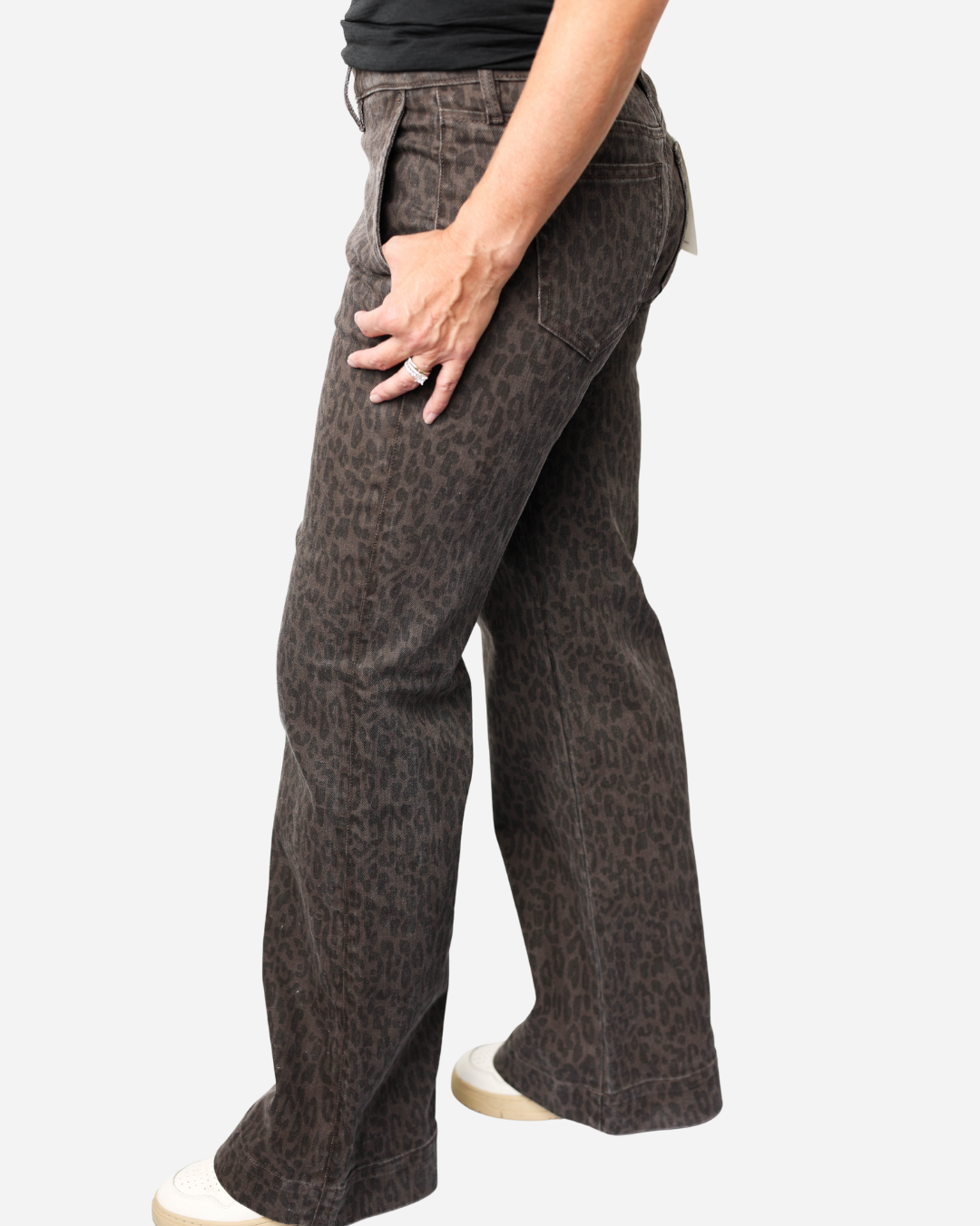 Hidden Brown Cheetah Trouser