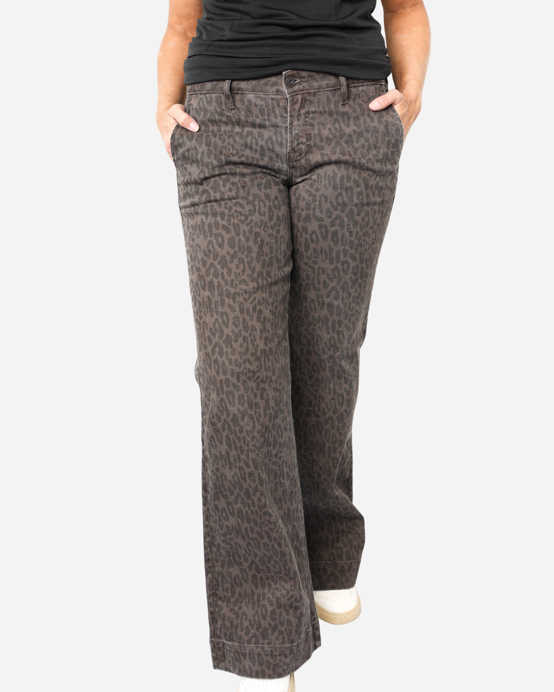 Hidden Brown Cheetah Trouser