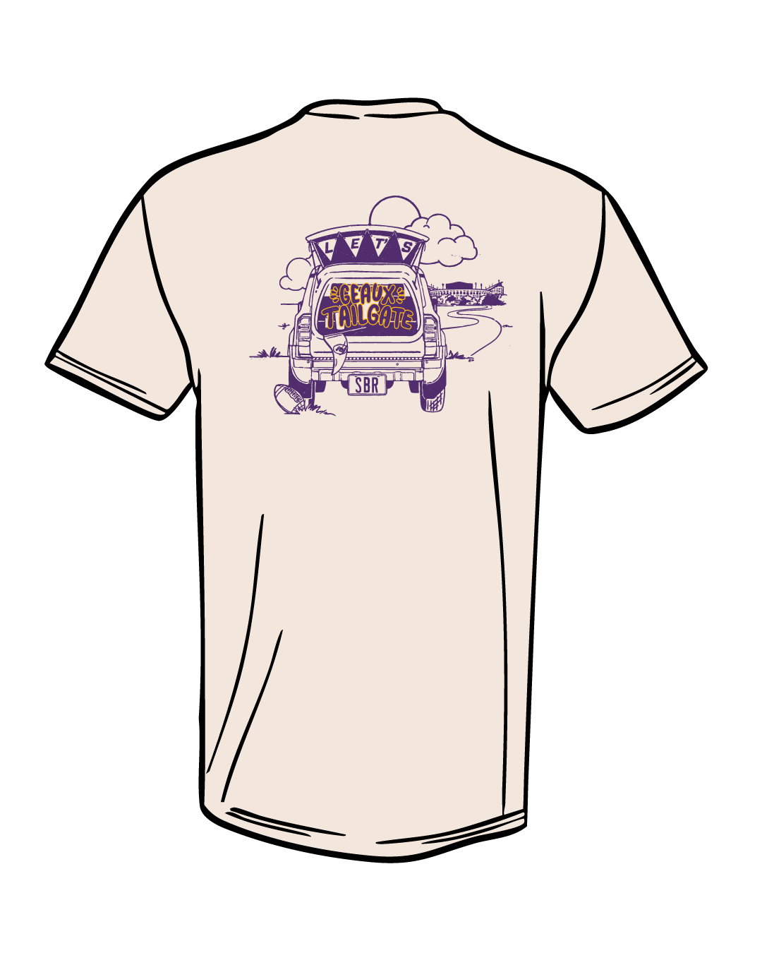 Let's Geaux Tailgate Gameday Pocket T-Shirt