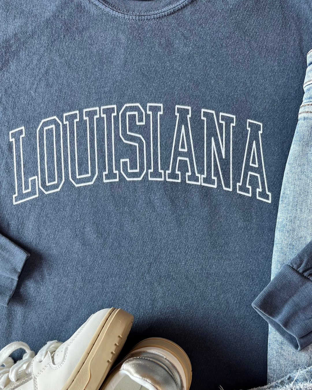 Sweet Baton Rouge, Baton Rouge T-Shirt, Sweet Baton Rouge T-Shirt, Louisiana Apparel, New Orleans, Lafayette, Louisiana, Louisiana T-Shirt, Louisiana shirt, Louisiana lettering T-shirt, Local T-Shirts, Local T-Shirts Near Me, Louisiana shirt Near Me, Long Sleeve T-Shirt