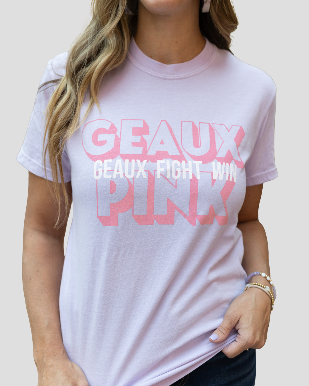 Geaux Fight Win |  Geaux Pink
