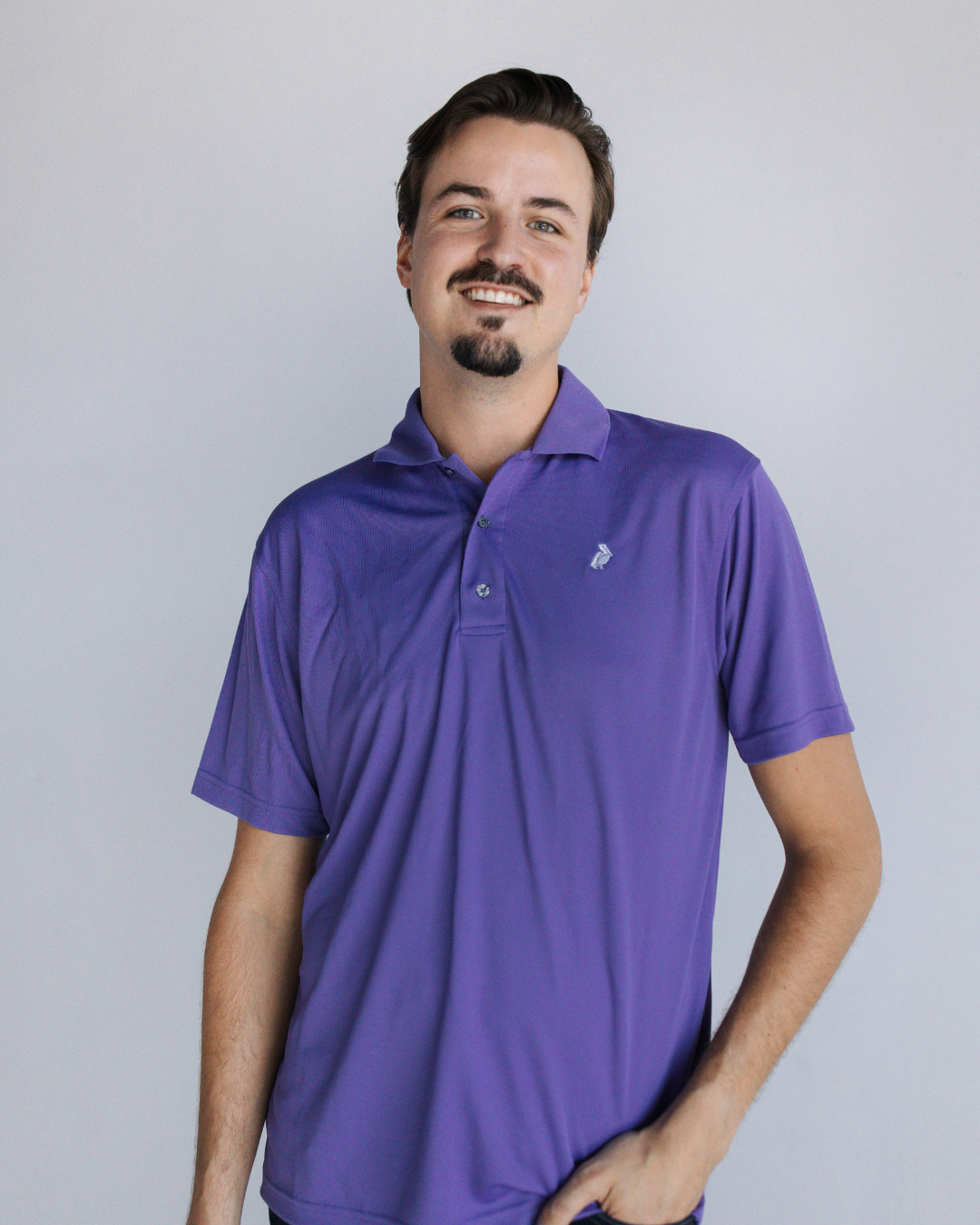 Louisiana Apparel, Pelican Shirt, Louisiana State Bird, Men's Polo Shirt, Men's Collared Shirt, Purple Polo Shirt, Southern Style Apparel, Louisiana-Made Apparel, Gifts for him, Gifts for Dad