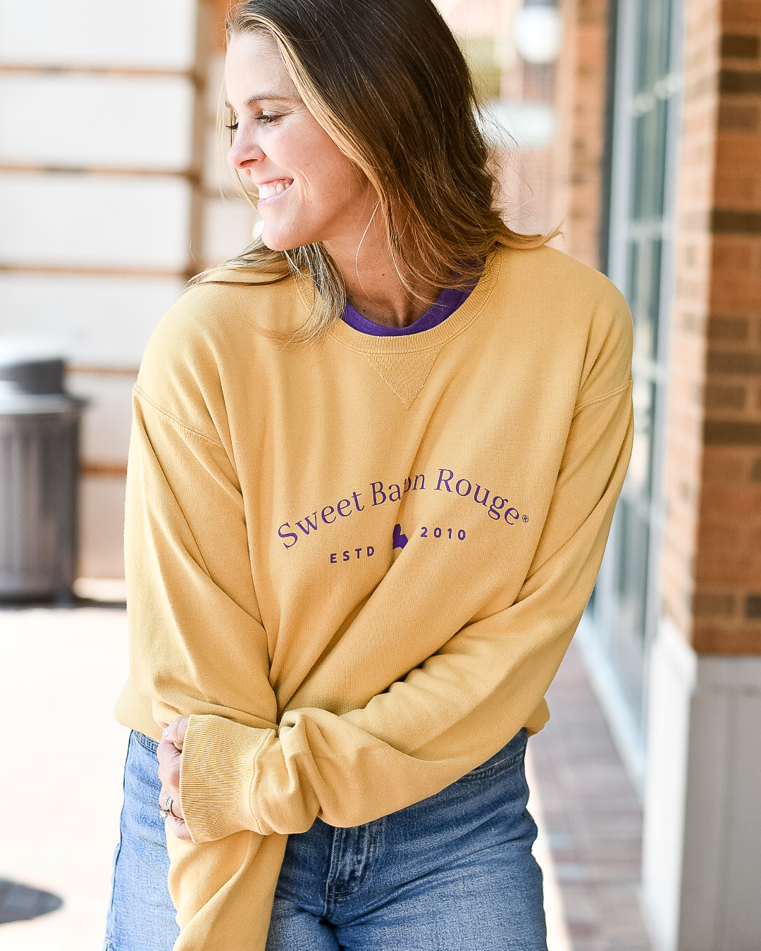 Sweet Baton Rouge, Baton Rouge Sweatshirt, Sweet Baton Rouge sweatshirt, Louisiana Apparel, New Orleans, Lafayette, Louisiana, Local Sweatshirts, Local Sweatshirts Near Me, Travel sweatshirt, mustard sweatshirt, sweet baton rouge travels sweatshirt