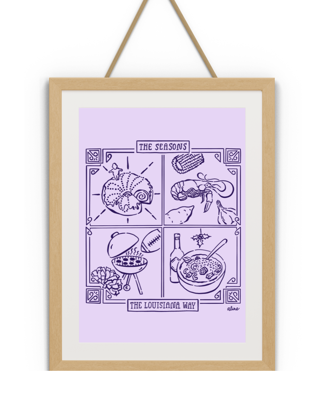 Unique Louisiana Gifts, Louisiana Folded Card, Baton Rouge, New Orleans, Lafayette, Sweet Baton Rouge, Prints, Prints Near me, Local themed Prints, Louisiana themed Prints,  Louisiana themed Prints Near Me, The Louisiana Seasons Print