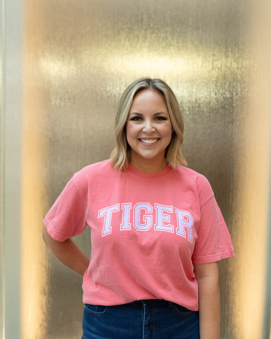 Tiger Block |  Geaux Pink