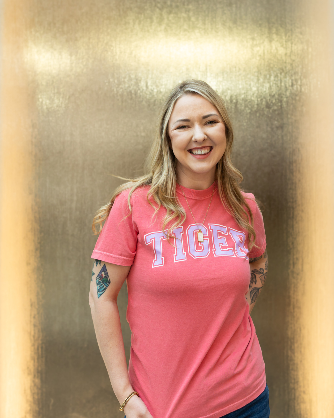 Tiger Block |  Geaux Pink