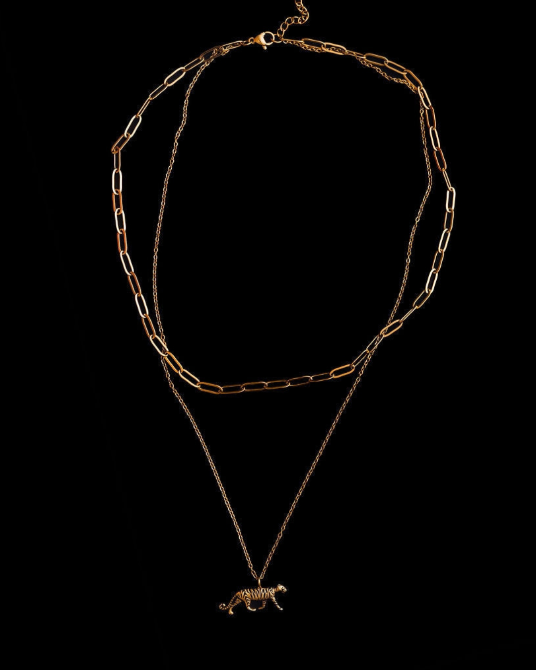 Tiger Layered Necklace