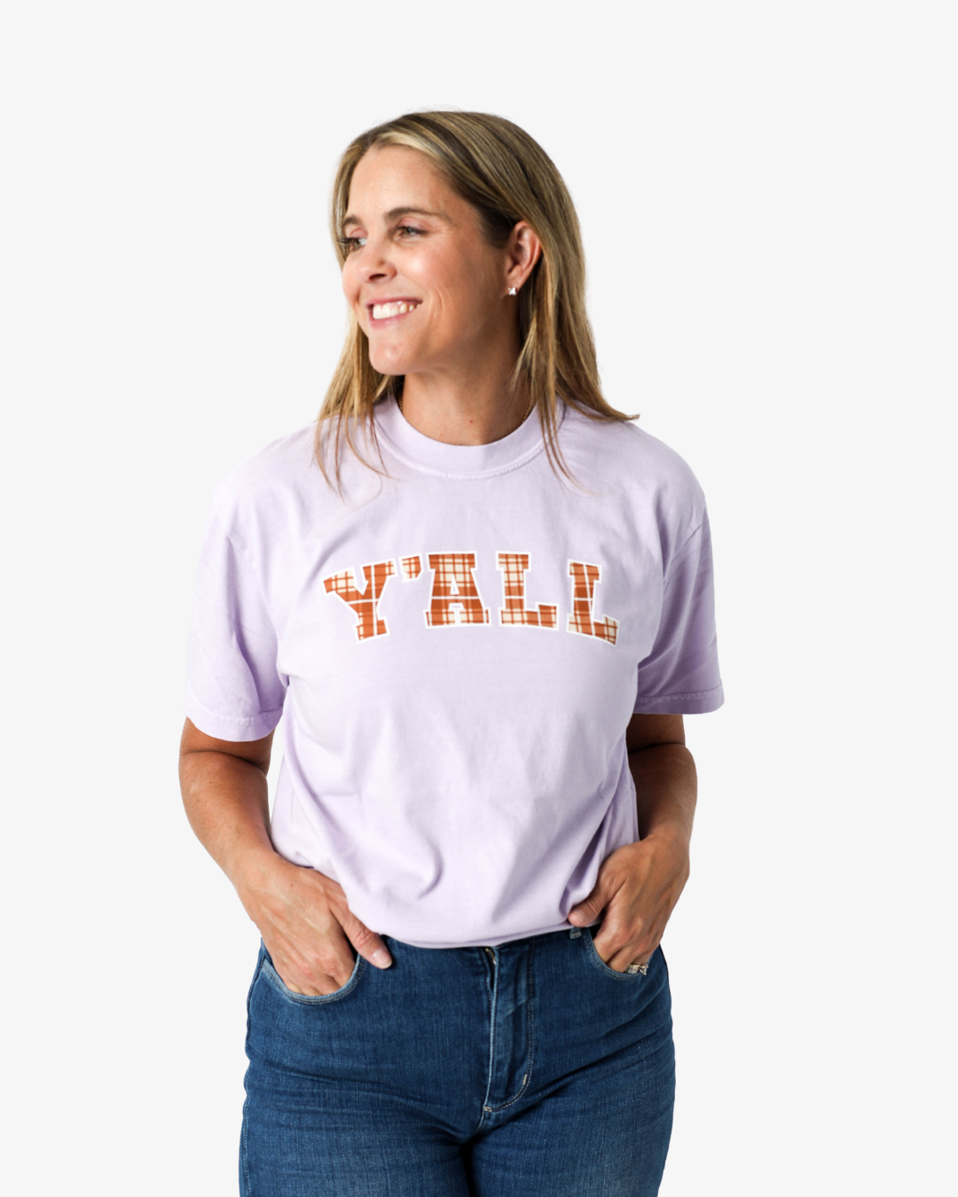 Y'all Fall Plaid T-Shirt