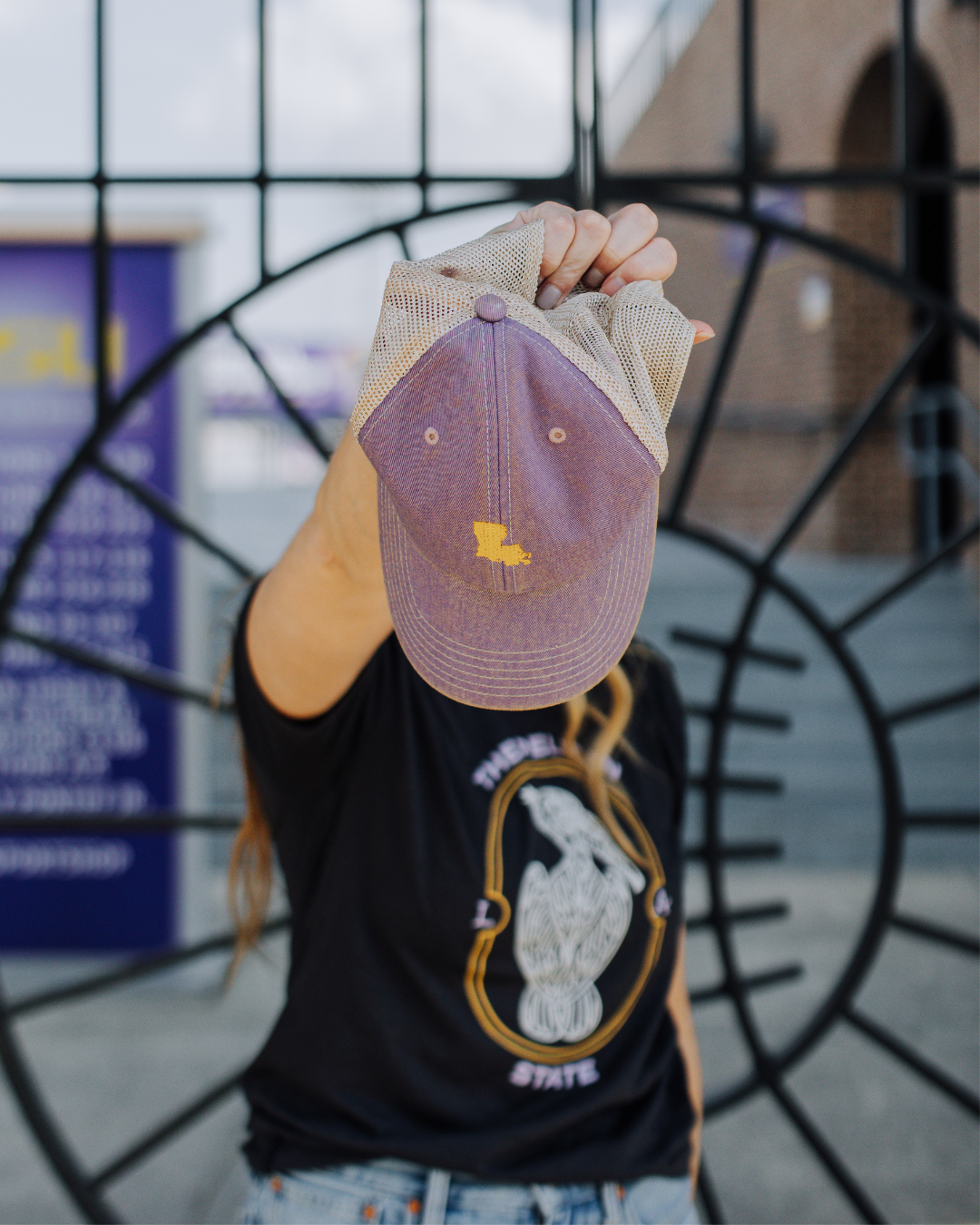 Sweet Baton Rouge, New Orleans, Lafayette, Louisiana, Baton Rouge, Sweet Baton Rouge Hat, Louisiana Apparel,  Louisiana-Themed Accessories, Southern Style Apparel,  Louisiana-Themed Accessories Near Me, Louisiana State Hat, Louisiana State Hat Near Me, Trucker Hat