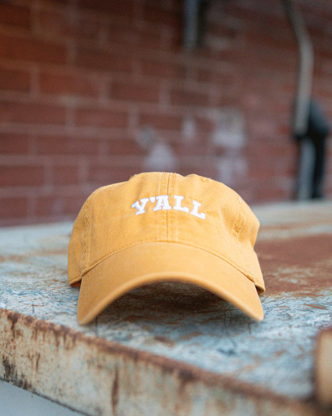 Sweet Baton Rouge, New Orleans, Lafayette, Louisiana, Baton Rouge, Sweet Baton Rouge Hat, Louisiana Apparel, Y'all Hat, Louisiana-Themed Accessories, Southern Style Apparel,  Louisiana-Themed Accessories Near Me, Yellow Hat, Yellow Yall Hat, Gold Hat