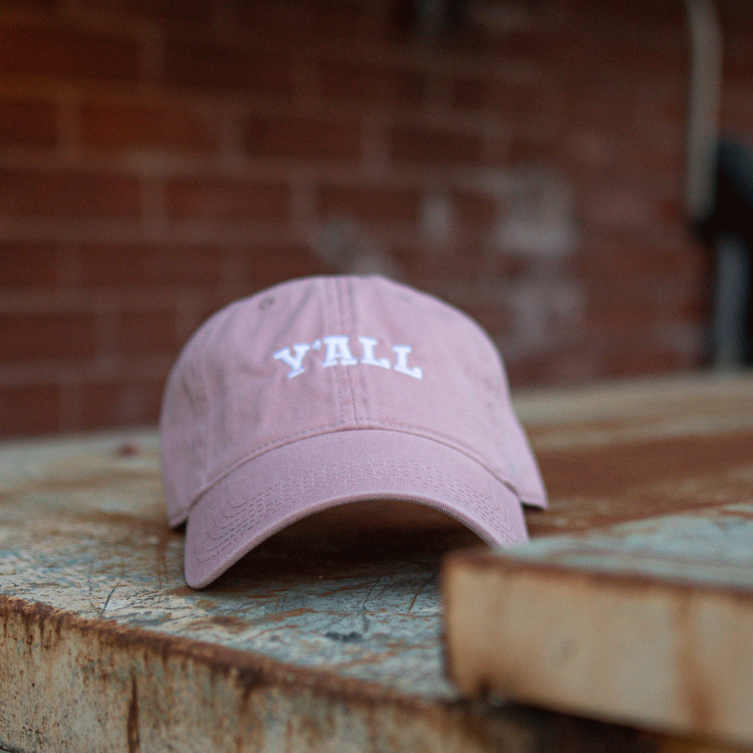 Sweet Baton Rouge, New Orleans, Lafayette, Louisiana, Baton Rouge, Sweet Baton Rouge Hat, Louisiana Apparel, Y'all Hat, Louisiana-Themed Accessories, Southern Style Apparel,  Louisiana-Themed Accessories Near Me, Pink Hat, Pink Yall Hat