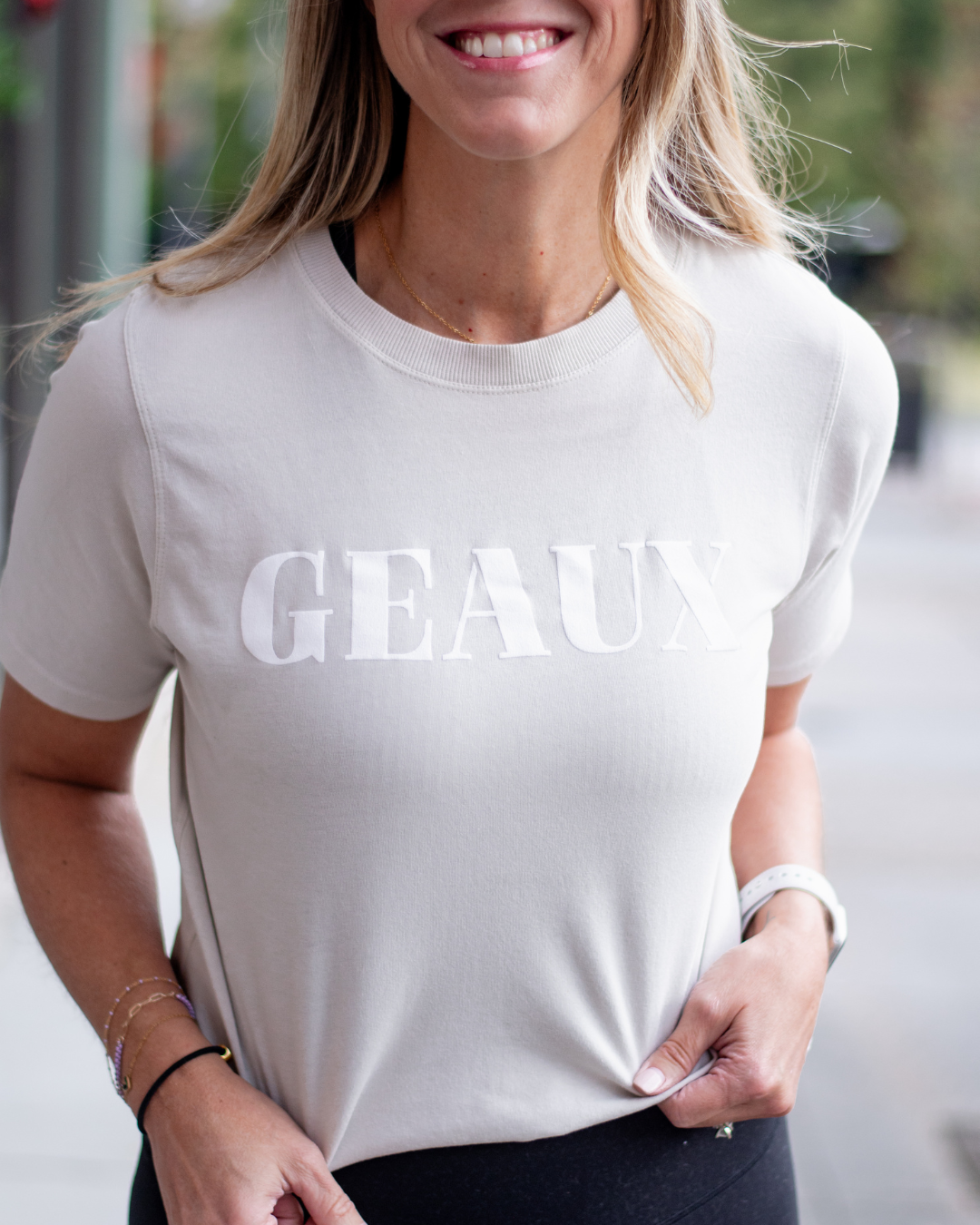 Geaux Classic Boxy T-shirt Pale Grey/Mono B