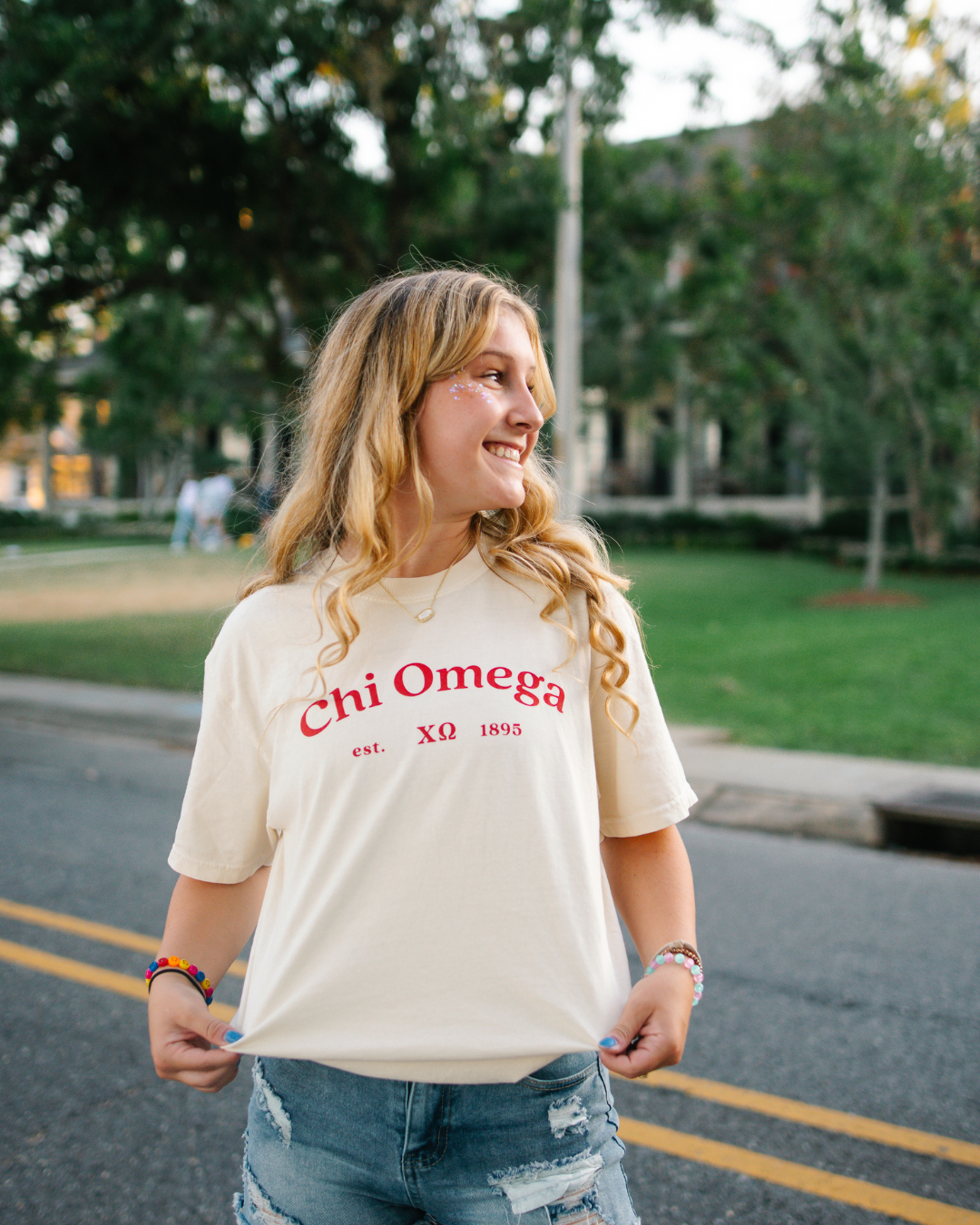 Chi Omega Established Logo