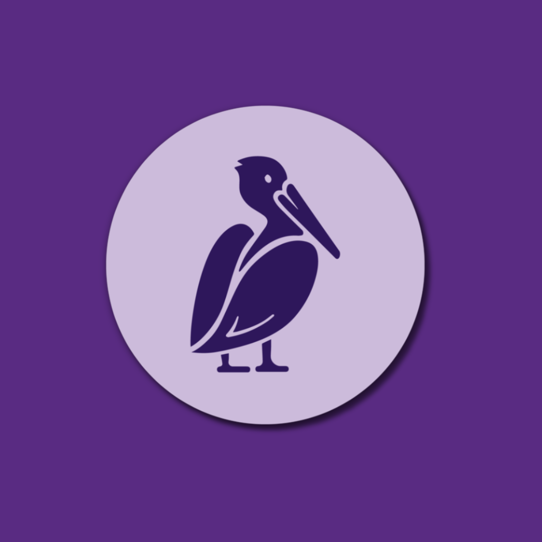 Petey the Pelican Logo  | Sticker