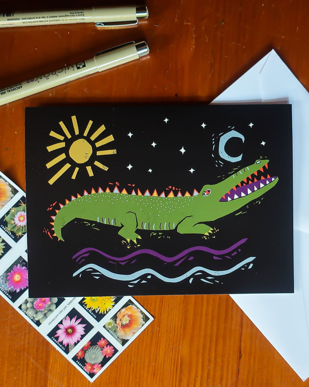 Gator Greeting Card