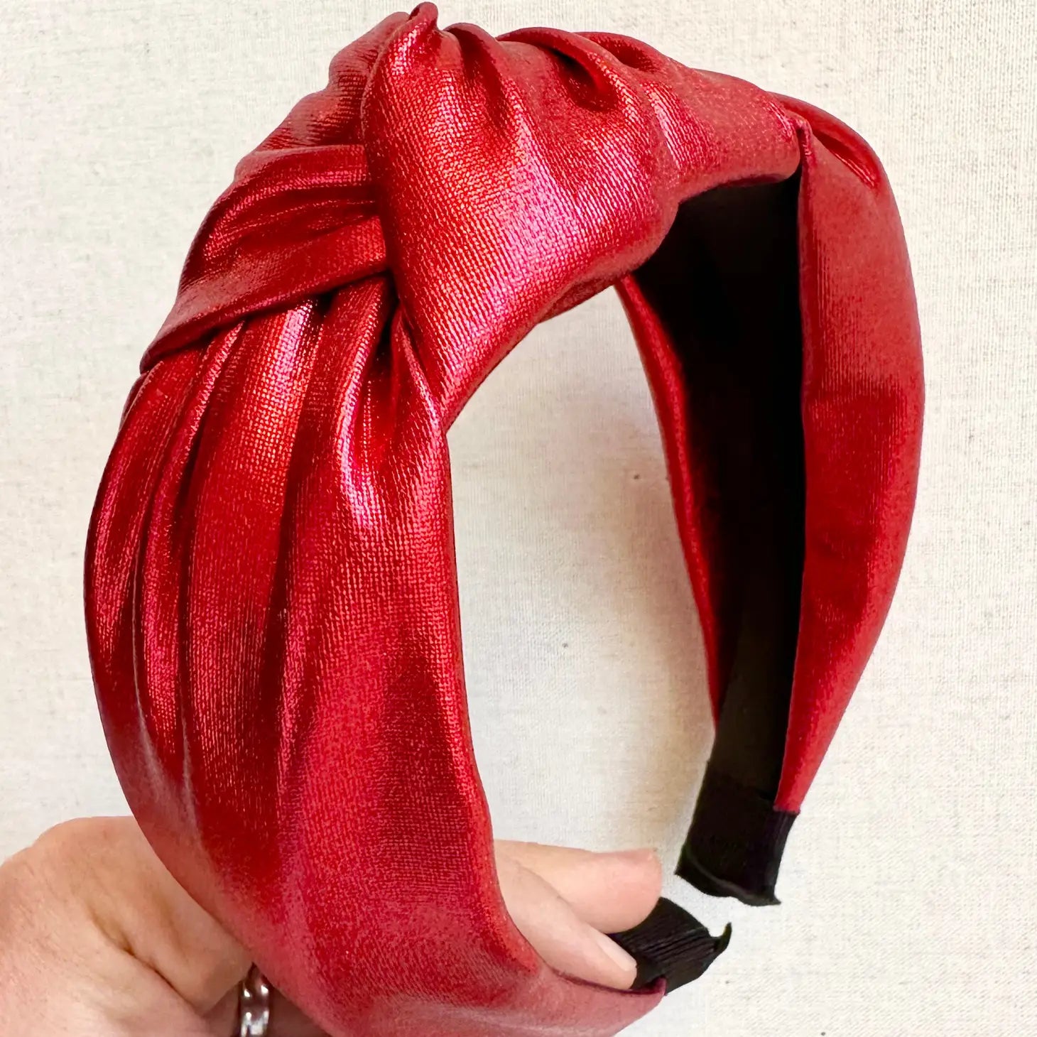 Red Metallic Headband