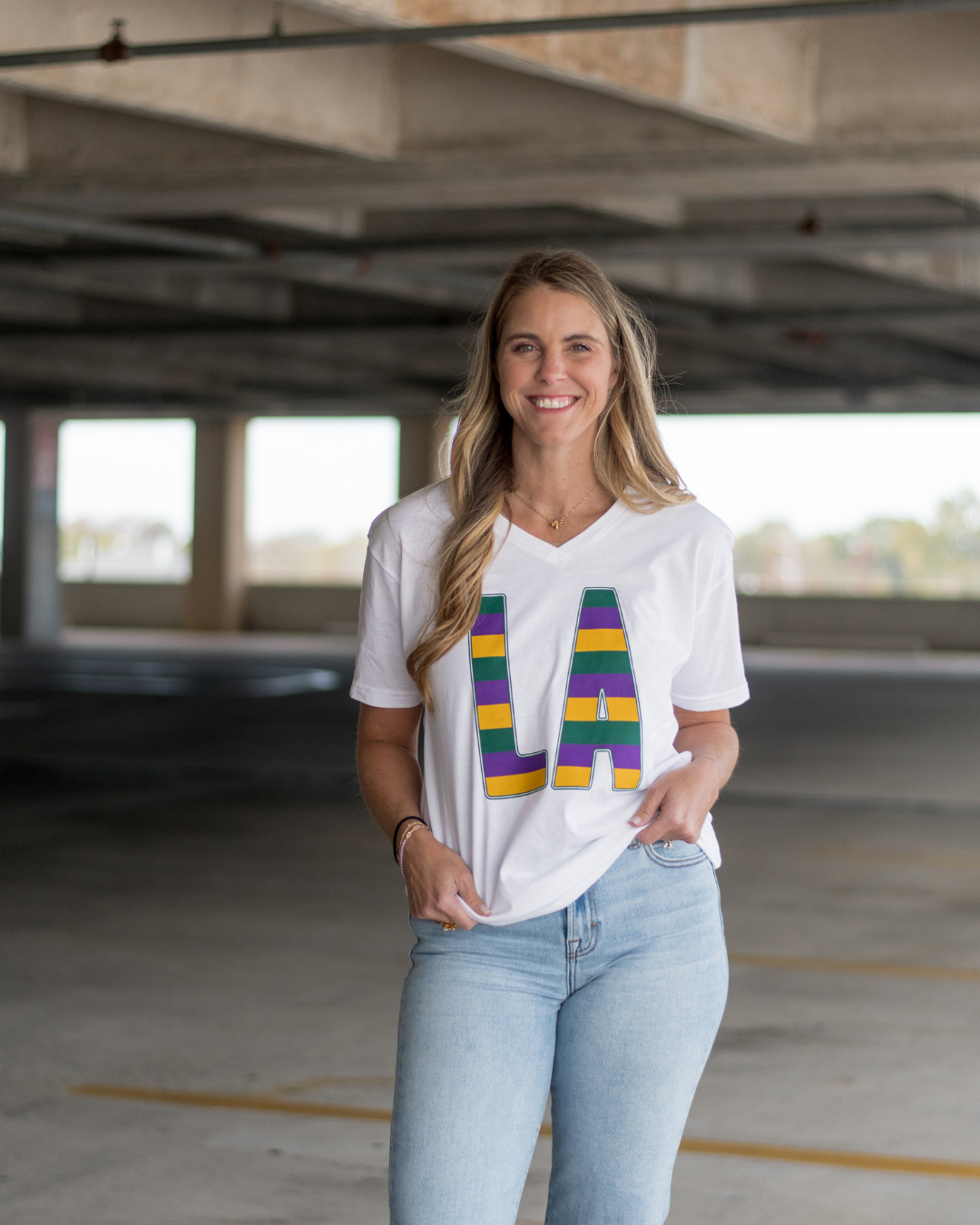 LA Mardi Gras Stripes©  | Mardi Gras Shirts