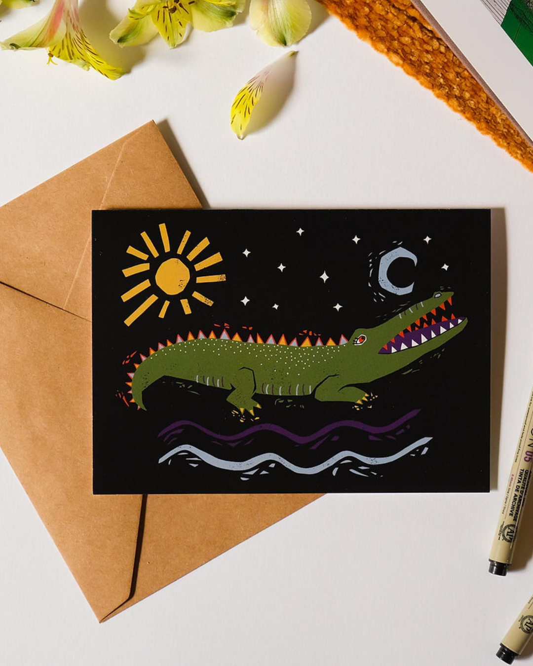 Gator Greeting Card