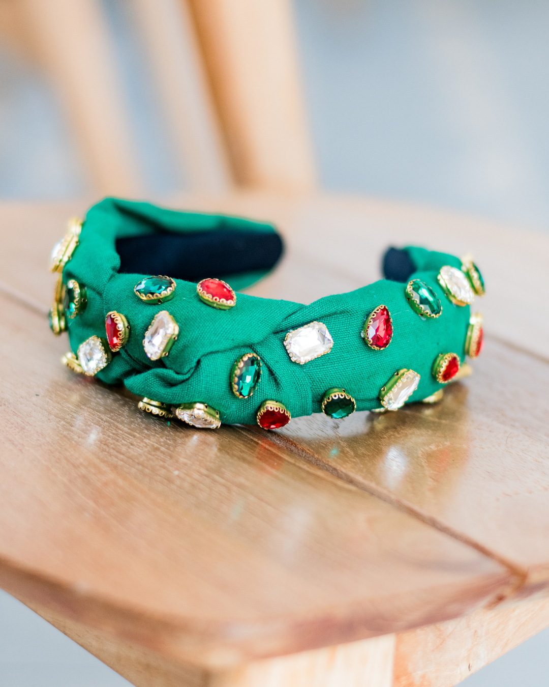 Merry & Bright Jeweled Knot Headband
