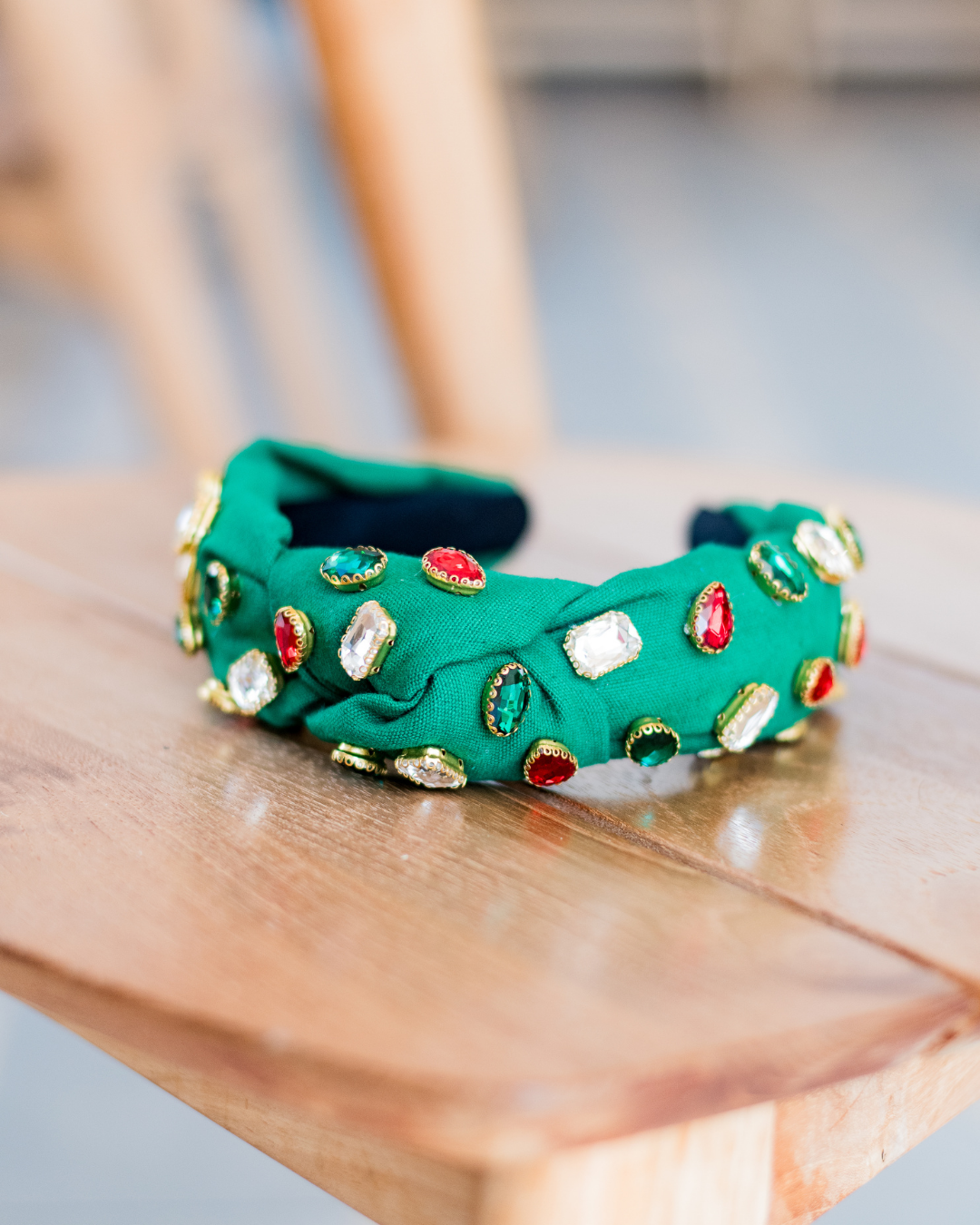Merry & Bright Jeweled Knot Headband