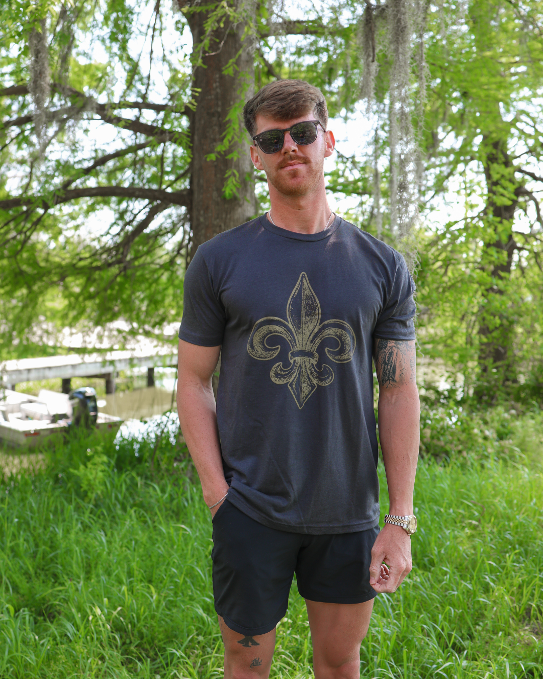 Fleur De Lis State Symbol T-Shirt