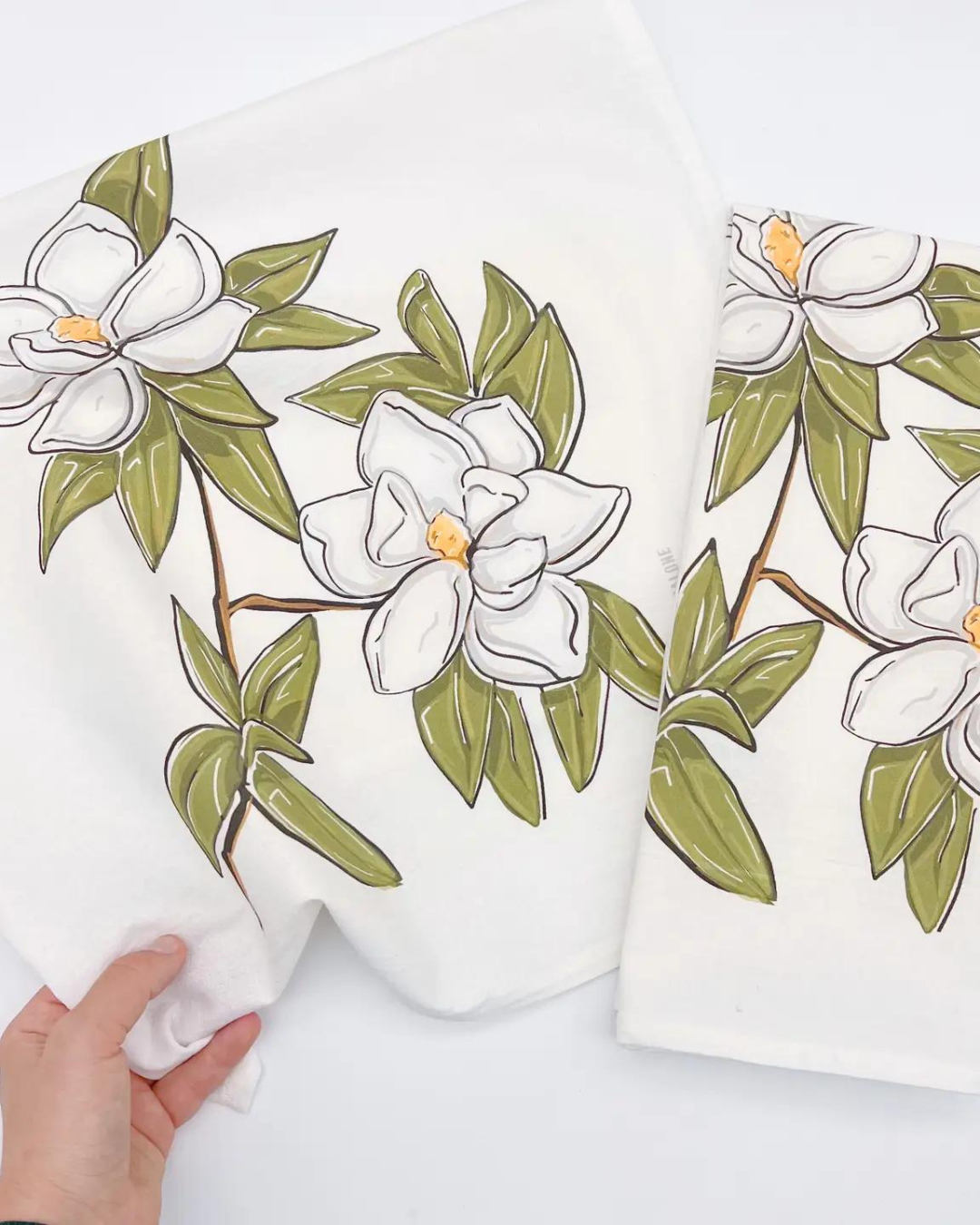 Magnolia Tea Towel