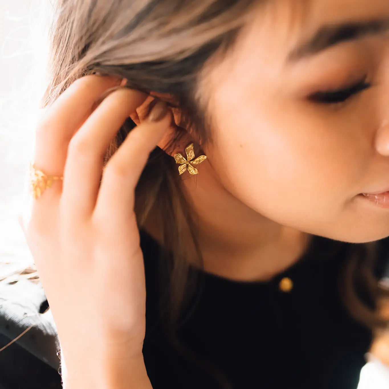 Floral Stud Earrings