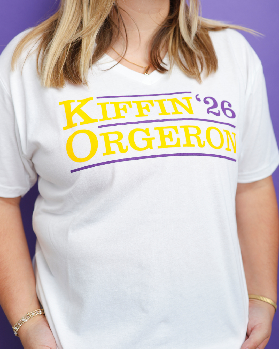 Kiffin Orgeron '26 Campaign V-Neck T-Shirt