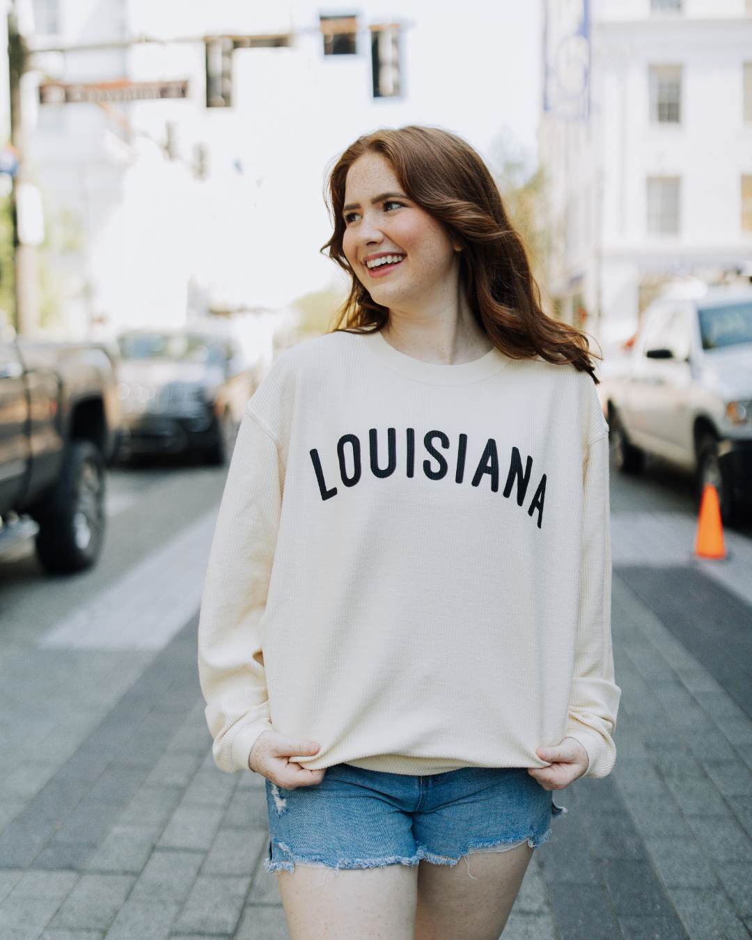 Louisiana Hometown Corded Sweatshirt
