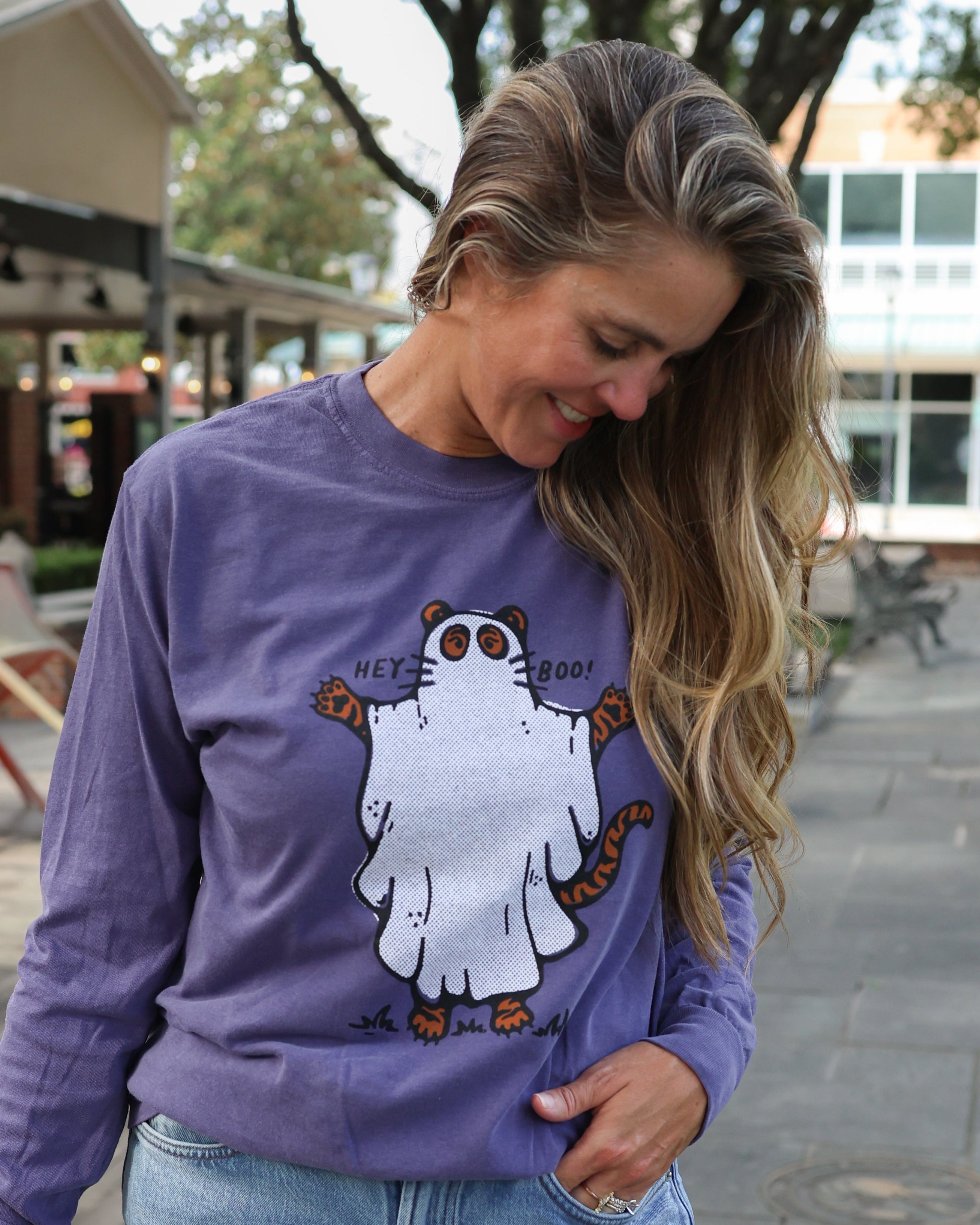Tiger Ghost Long Sleeve T-Shirt