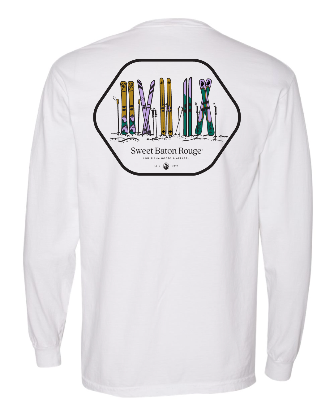 Après Mardi Gras Ski Long Sleeve Pocket T-Shirt | Mardi Gras Shirts