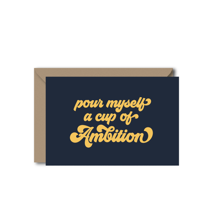 Unique Louisiana Gifts, Louisiana Folded Card, Baton Rouge, New Orleans, Lafayette, Sweet Baton Rouge, Stationary, Stationary Near me, Local themed Stationary, Louisiana themed Stationary,  Louisiana themed Stationary Near Me, Pour myself a cup of ambition, cute quote stationary 