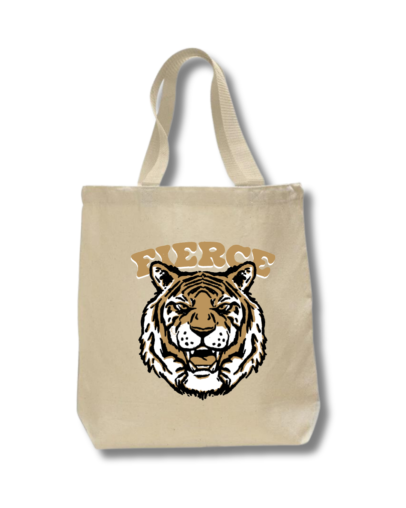 Fierce Tiger Tote Bag