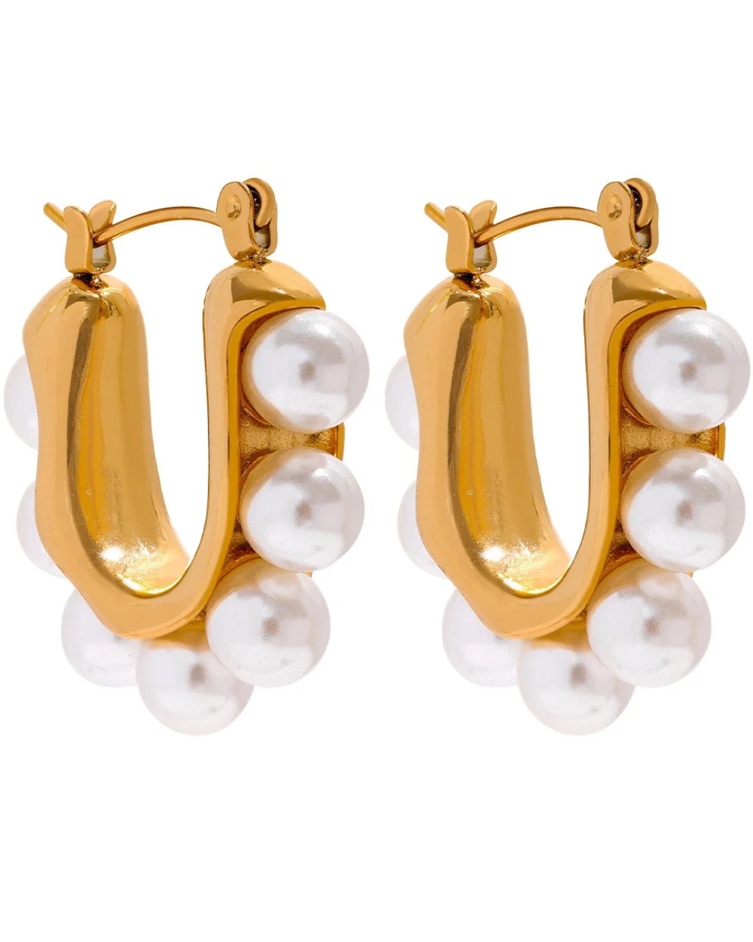 French Pearl Hoop Coastal Grit