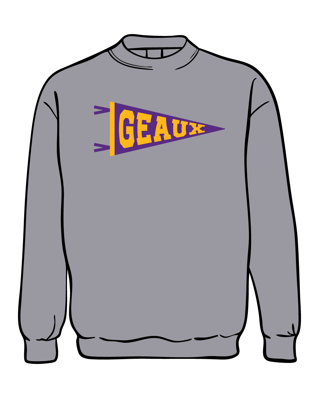 Geaux Pennant Sweatshirt