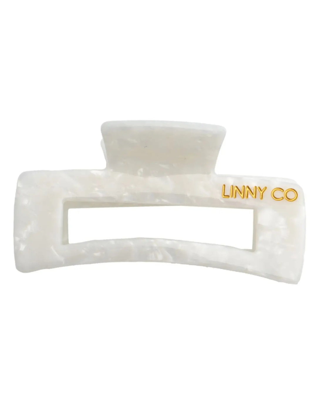 Harper Claw Clip - Pearl White