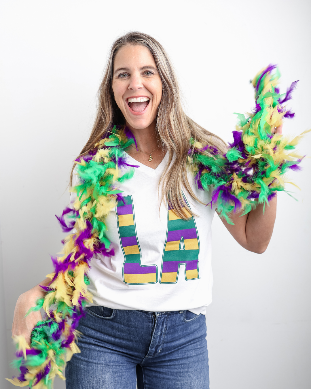 LA Mardi Gras Stripes©  | Mardi Gras Shirts