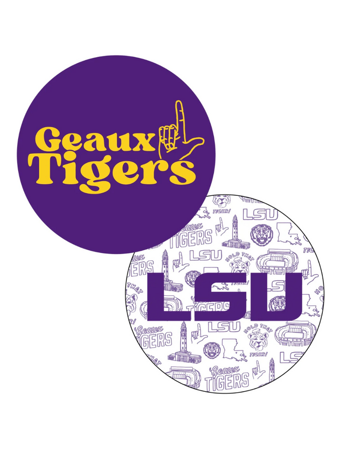 LSU Coaster Set