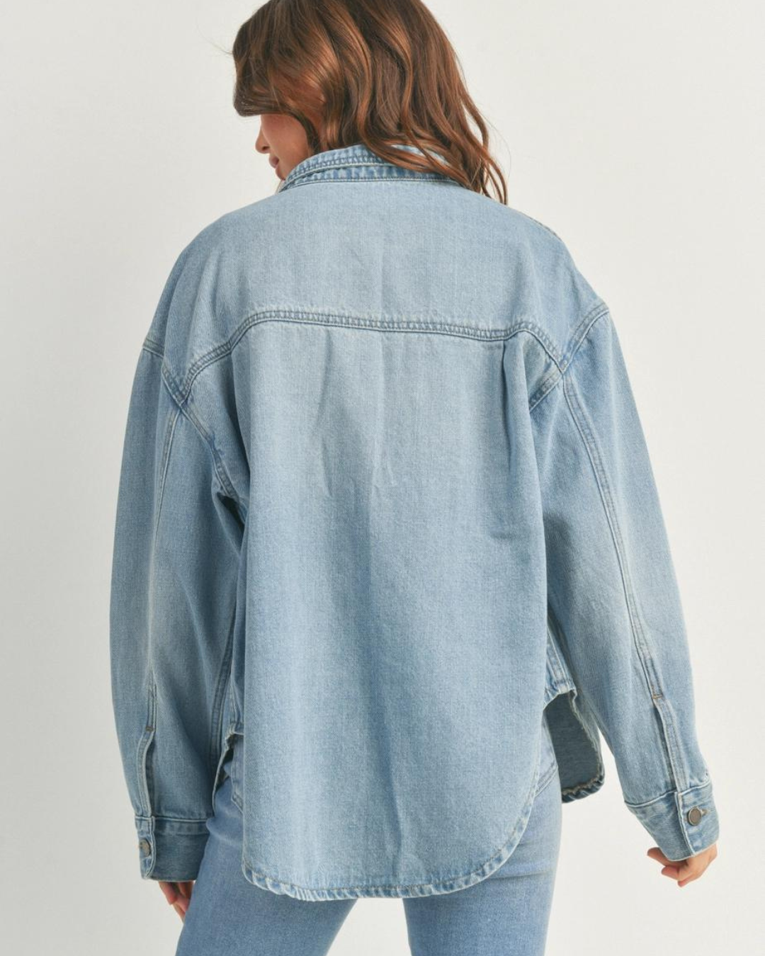Light Denim Wash Shacket