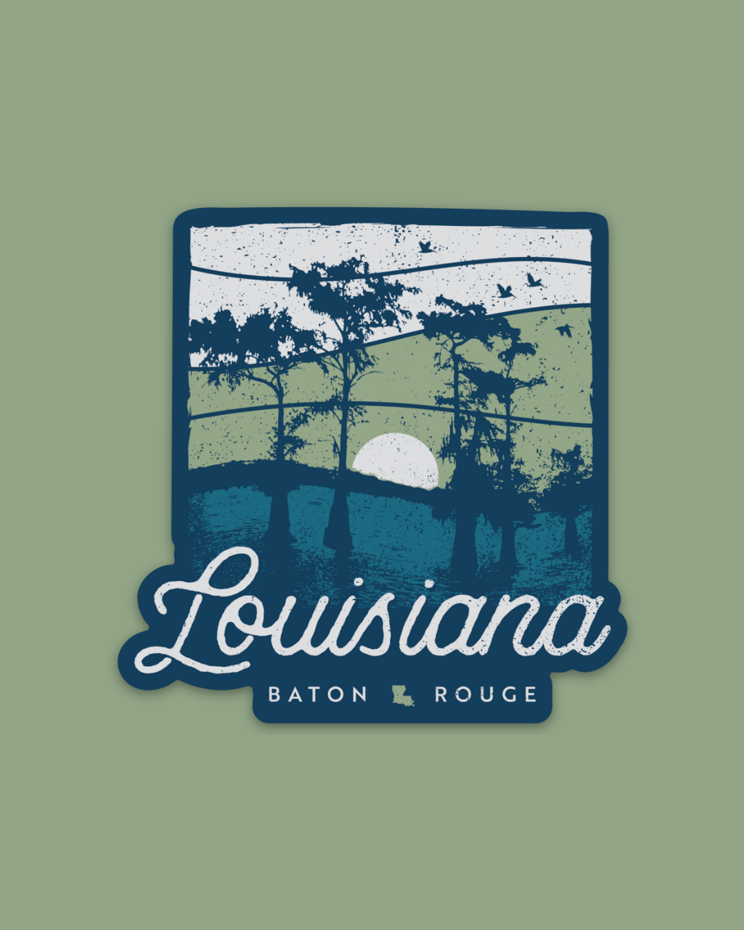 Unique Louisiana Gifts, Louisiana Sticker, Baton Rouge, New Orleans, Lafayette, Sweet Baton Rouge, Stickers, Baton Rouge Pride Sticker Near me, Louisiana themed sticker, Louisiana themed sticker near me, Bayou Sticker, Swamp Sticker, Gulf Coast 