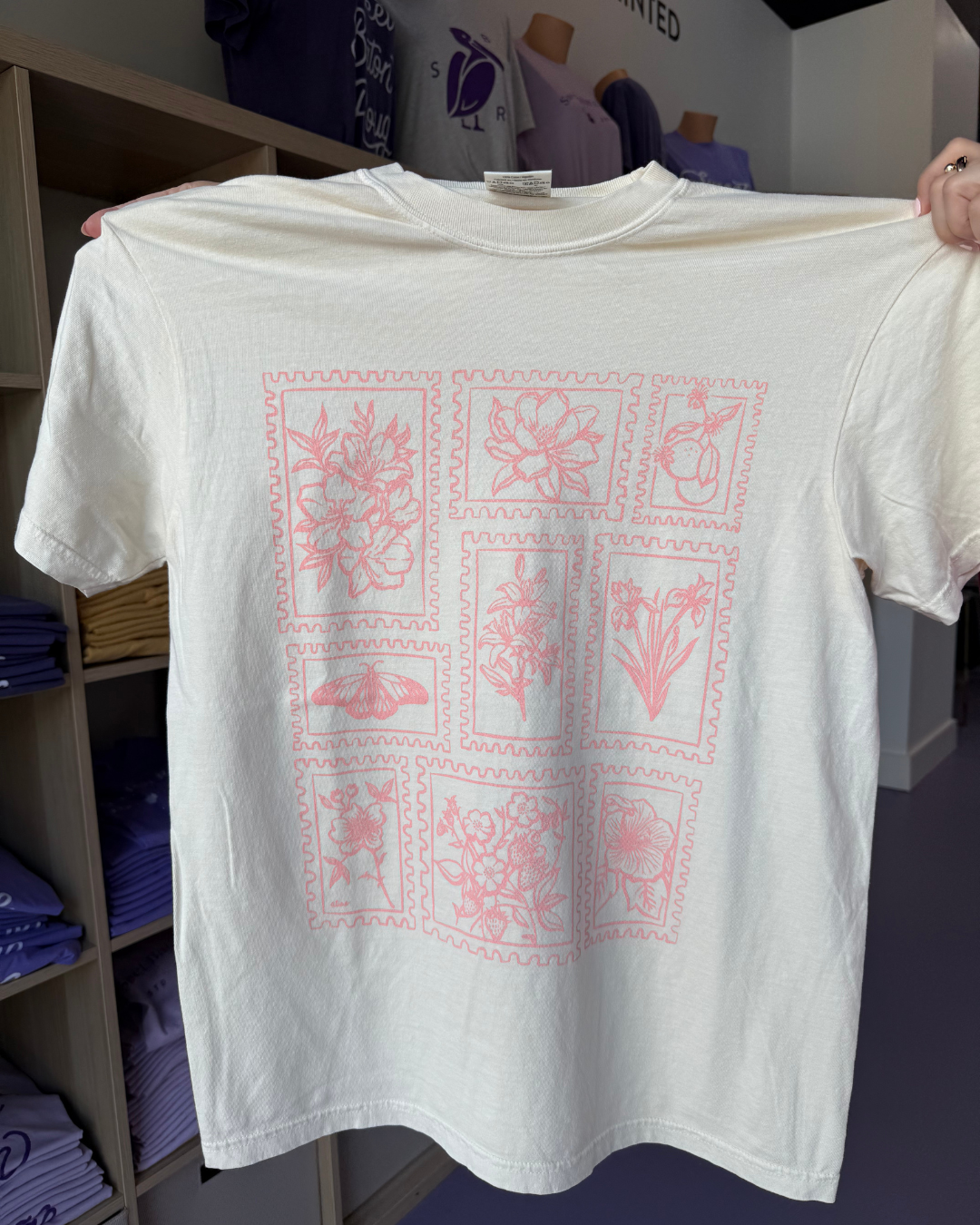 Unique Louisiana Gifts, Louisiana Apparel, Baton Rouge, New Orleans, Lafayette, Sweet Baton Rouge, Louisiana Apparel Near Me, Louisiana themed shirt, Local themed Shirt, Louisiana Botanical shirt, Louisiana Botanical near me, Floral shirt, Louisiana flower shirt